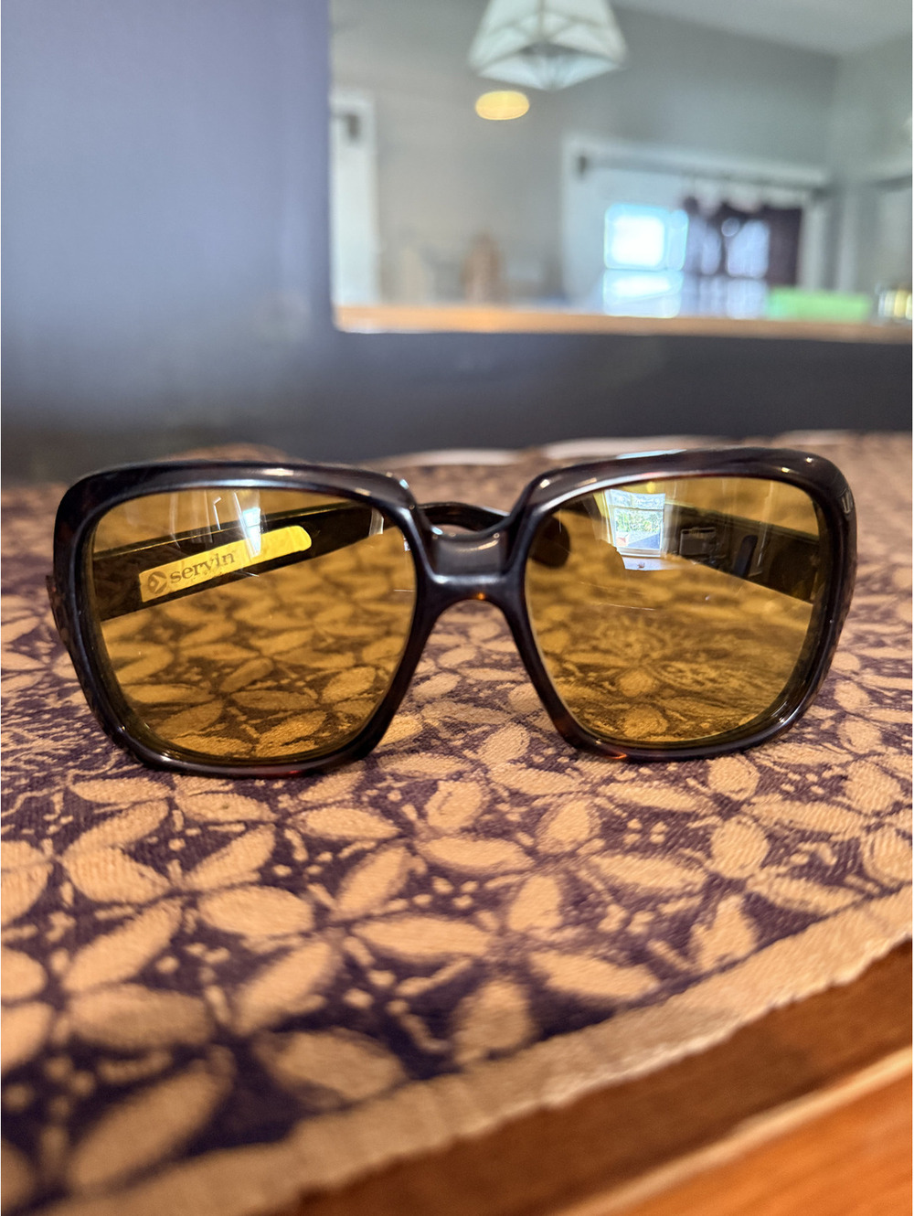 RARE Vintage Servin Oversized Tinted Tortoiseshell glasses